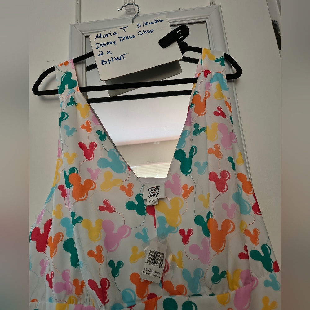 Disney Dress Shop Mickey Mouse Balloon dress 2x BNWT - Picture 2 of 2